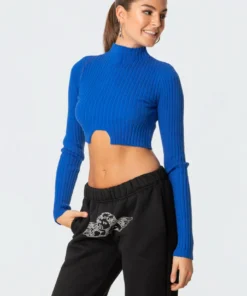 S11622_blue Bonnie Cropped Sweater
