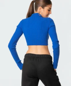 S11622_blue Bonnie Cropped Sweater