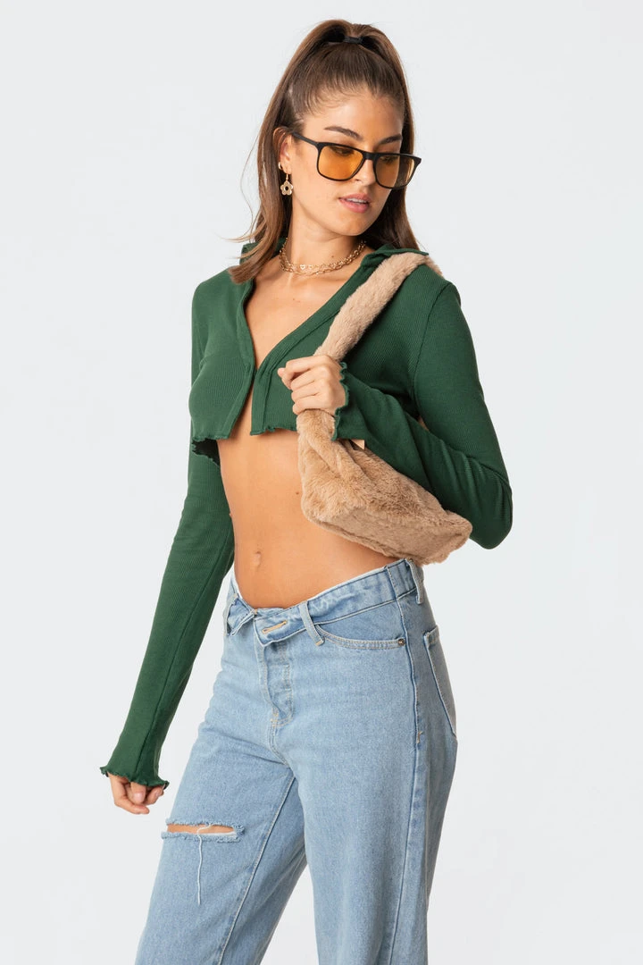 Acc0222_brown Fur Real Baguette Bag 6 Acc0222_brown Fur Real Baguette Bag