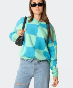 S11591_mix Sabrina Oversized Square Sweater Tops