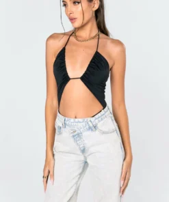 2007_black Farah Adjustable Bodysuit Tops