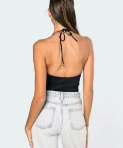 2007_black Farah Adjustable Bodysuit Tops