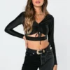 3014_black Tops Molly Adjustable Crop Top
