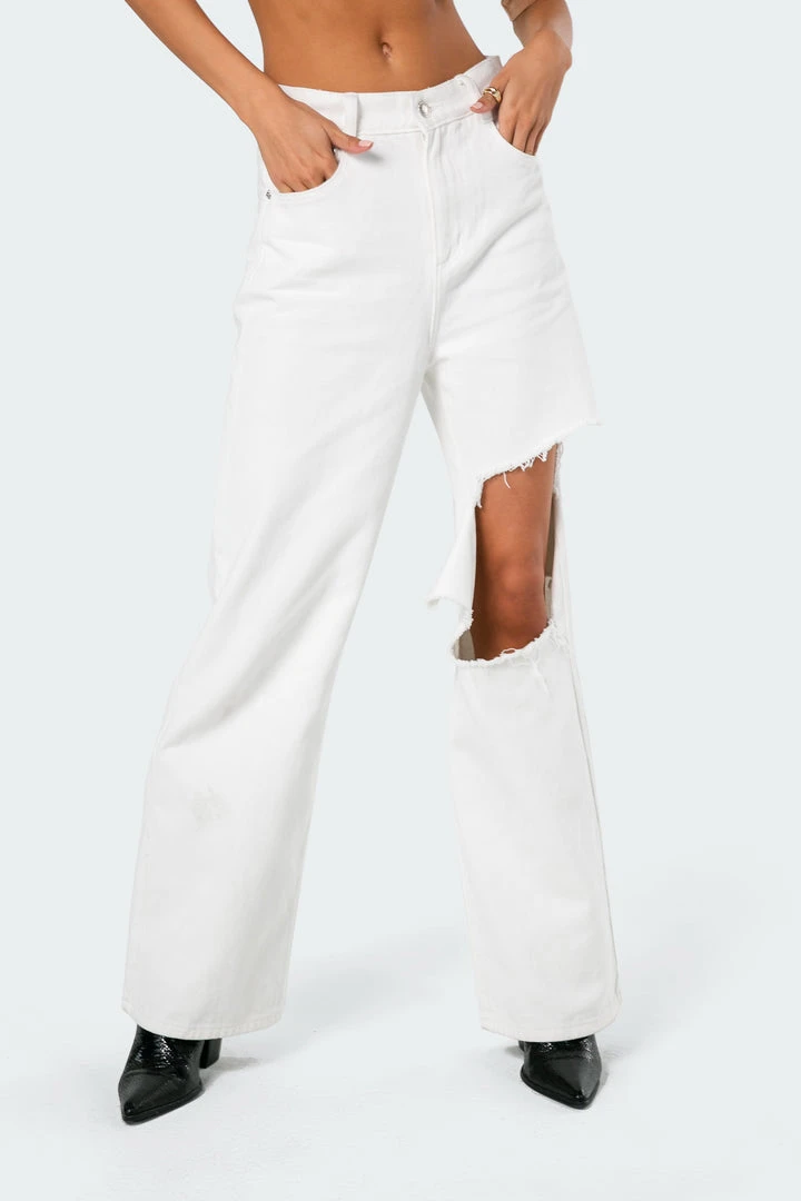 2006_white High-Key Ripped Wide Jeans 4 2006_white High-Key Ripped Wide Jeans
