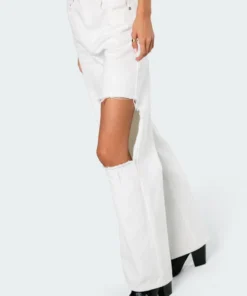 2006_white High-Key Ripped Wide Jeans 8 2006_white High-Key Ripped Wide Jeans