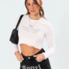 3040_white Icey Ribbed Crop Top