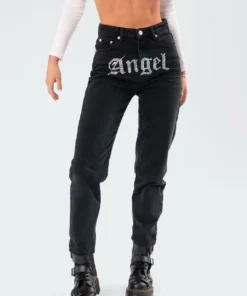 7013_black-washed Pants Angel Diamond Mom Jeans 9 7013_black-washed Pants Angel Diamond Mom Jeans