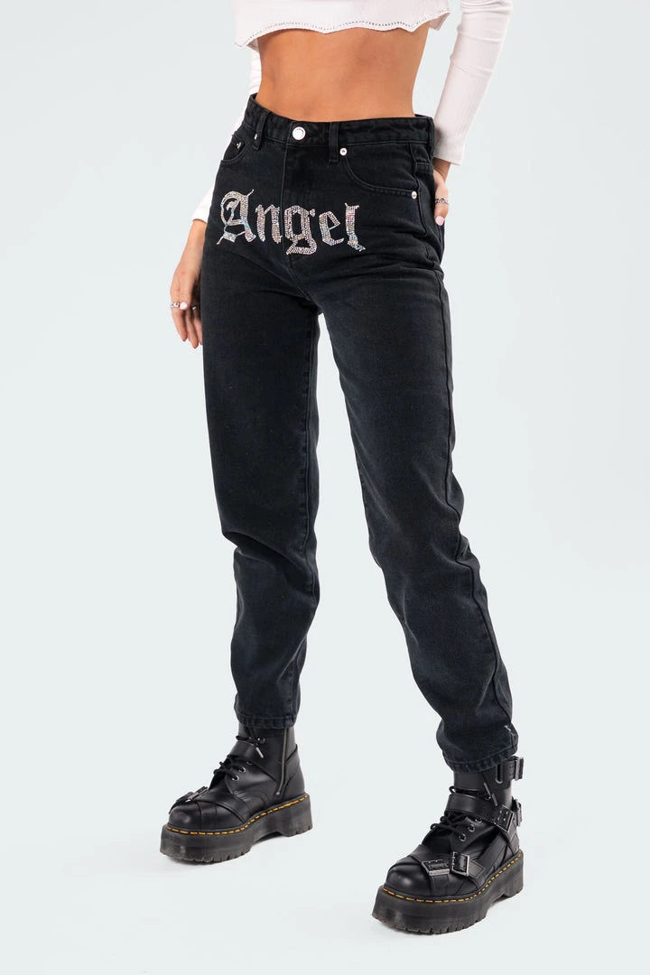 7013_black-washed Pants Angel Diamond Mom Jeans 3 7013_black-washed Pants Angel Diamond Mom Jeans