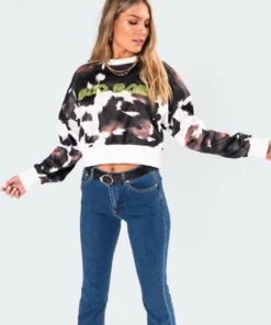 3077_mix Tops Bad Babe Neon Print Sweatshirt 9 3077_mix Tops Bad Babe Neon Print Sweatshirt