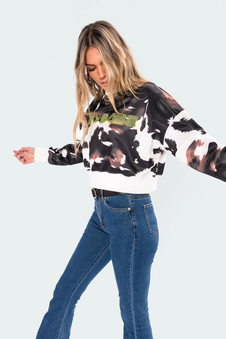 3077_mix Tops Bad Babe Neon Print Sweatshirt 4 3077_mix Tops Bad Babe Neon Print Sweatshirt