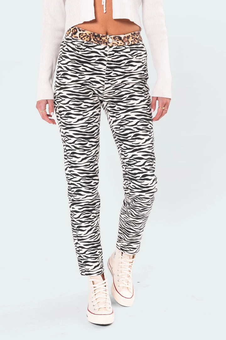 7004_zebra In The Wild Mom Jeans 3 7004_zebra In The Wild Mom Jeans