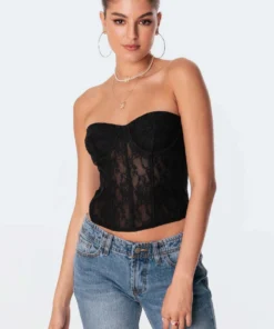 S11130_black Cartia Lace Corset