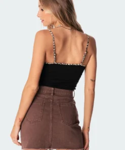 S11085_black Tops Catty Ribbed Top