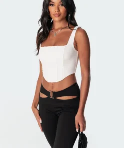 S11073_white New In Isla Corset Top