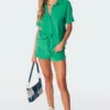 S11134_green Bronti Terry Shorts Pants