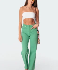 2005-1_green Pants Willa Wide Jeans