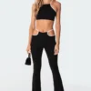 S11053_black Milani Cut-Out Flare Pants 2 S11053_black Milani Cut-Out Flare Pants