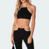 S11052_black Tops Milani Halter Top