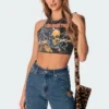 S11057_black-washed Lauren Washed Open Back Top Tops
