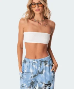 S11150_white Marley Bandeau Top Tops
