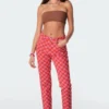 S11146_mix Pants Rory Checkerboard Jeans