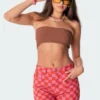 S11150_brown Tops Marley Bandeau Top