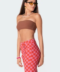 S11150_brown Tops Marley Bandeau Top