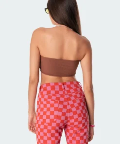 S11150_brown Tops Marley Bandeau Top