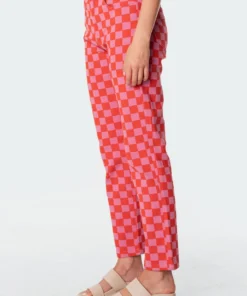 S11146_mix Pants Rory Checkerboard Jeans