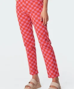 S11146_mix Pants Rory Checkerboard Jeans