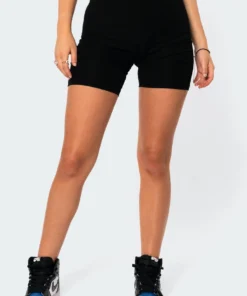7040_black Brit Biker Shorts