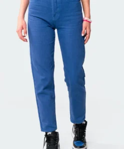 1083_blue Pants Cobalt Mom Jeans