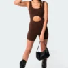 S11017_brown Jumpsuits & Rompers Mika Cut-Out Romper 2 S11017_brown Jumpsuits & Rompers Mika Cut-Out Romper
