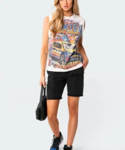 7041_black-washed Nuli Basic Washed Shorts Pants