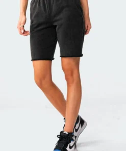 7041_black-washed Nuli Basic Washed Shorts Pants