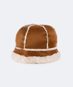 ACC0226_BROWN Faux Shearling Hat Accessories