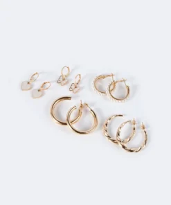 ACC0262_GOLD Hoop Earring Pack New In