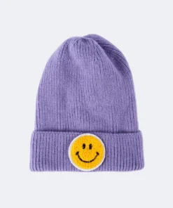 ACC0235_PURPLE Accessories All Smiles Beanie
