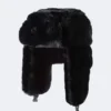 ACC0230_BLACK Accessories Bunny Trapper Hat