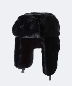 ACC0230_BLACK Accessories Bunny Trapper Hat