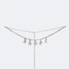 ACC0309_SILVER Angel Letter Belly Chain