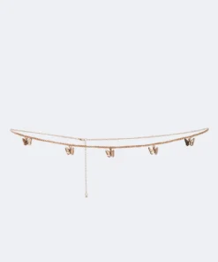ACC0319_GOLD Delicate Butterfly Belly Chain