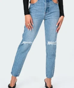 1104_blue Polly Pocketless Mom Jeans