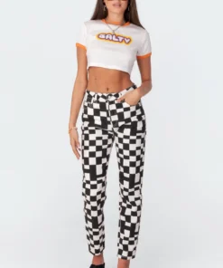 S11348_white Salty Cropped T-Shirt