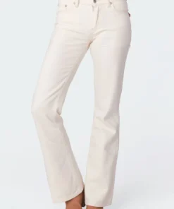 S11413_cream Pants Jayda Low-Rise Jeans