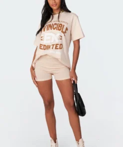 S11464_beige Pants Track Star Shorts