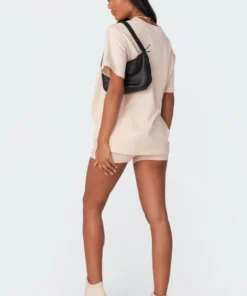 S11464_beige Pants Track Star Shorts