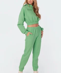 1092-1_green Life's Too Short Basic Sweatpants