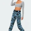 1003_blue Camo Cargo Pants