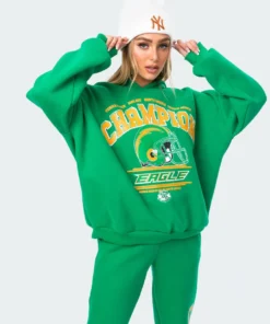 1049_green Tops La Champion Oversized Hoodie